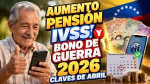 Aumento Pensión IVSS y Bono de Guerra 2026 Claves de Abril