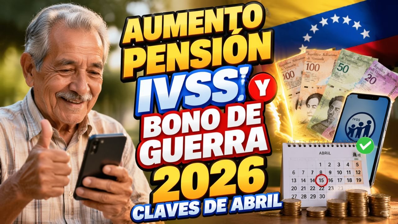 Aumento Pensión IVSS y Bono de Guerra 2026 Claves de Abril