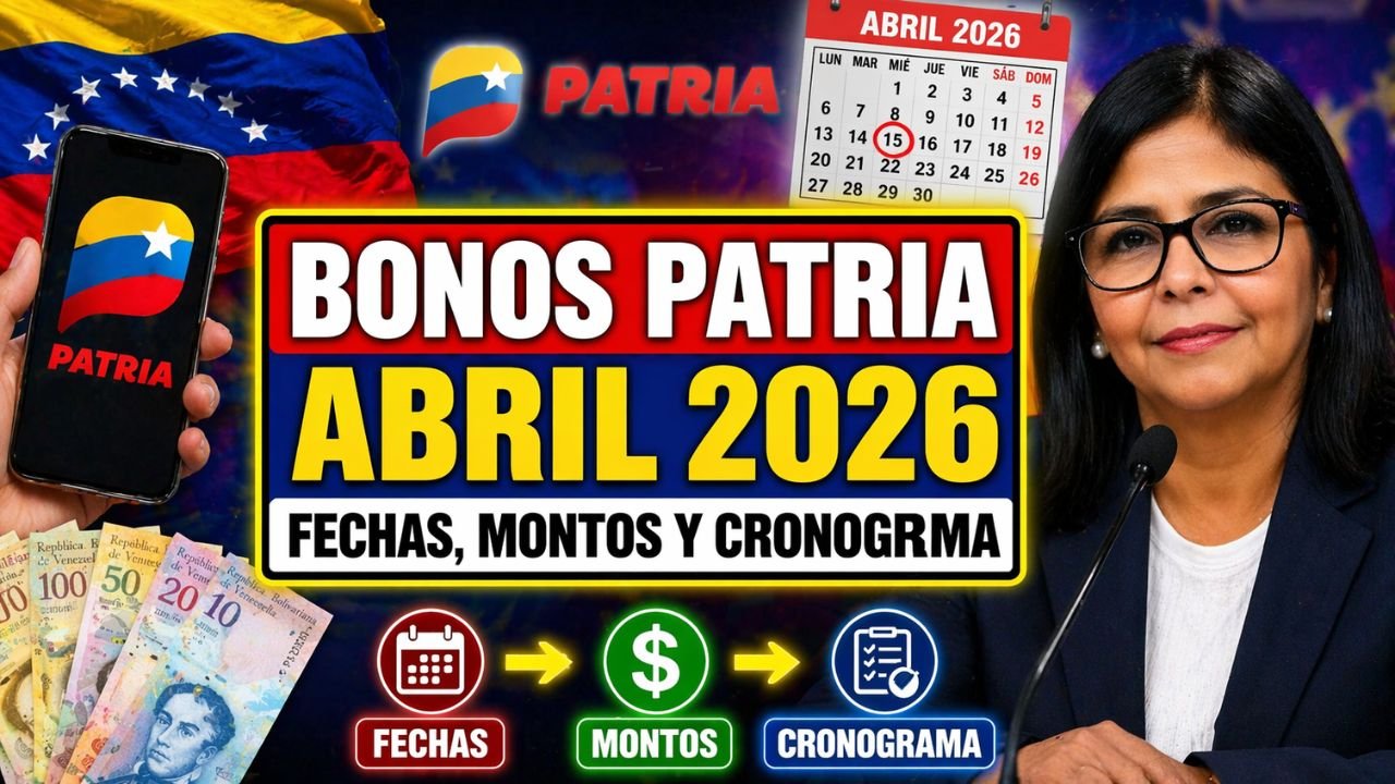 Bonos Patria Abril 2026 Fechas, Montos y Cronograma