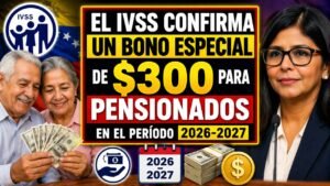 El IVSS confirma un bono especial de $300 para pensionados en el período 2026-2027
