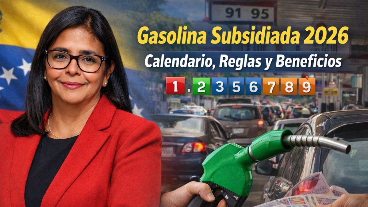 Horario Semanal de Gasolina Subsidiada 2026 en Venezuela - Calendario, Reglas y Beneficios