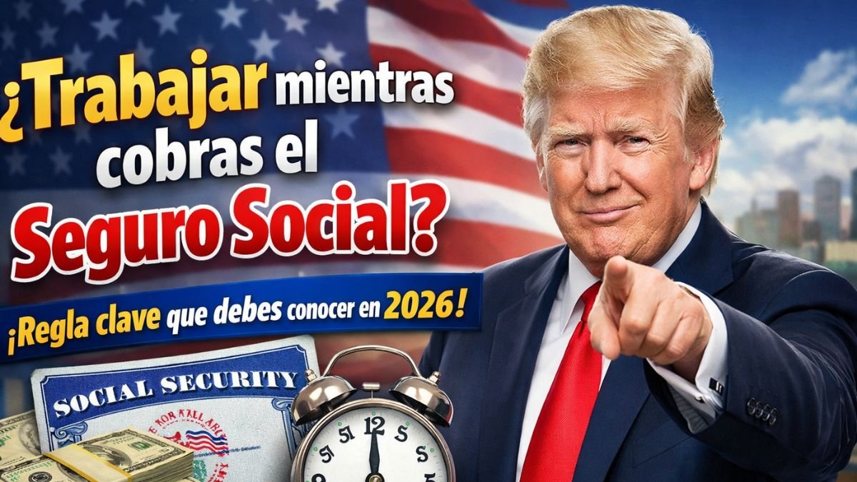 ¿Trabajar mientras cobras el Seguro Social? Regla clave que debes conocer en 2026